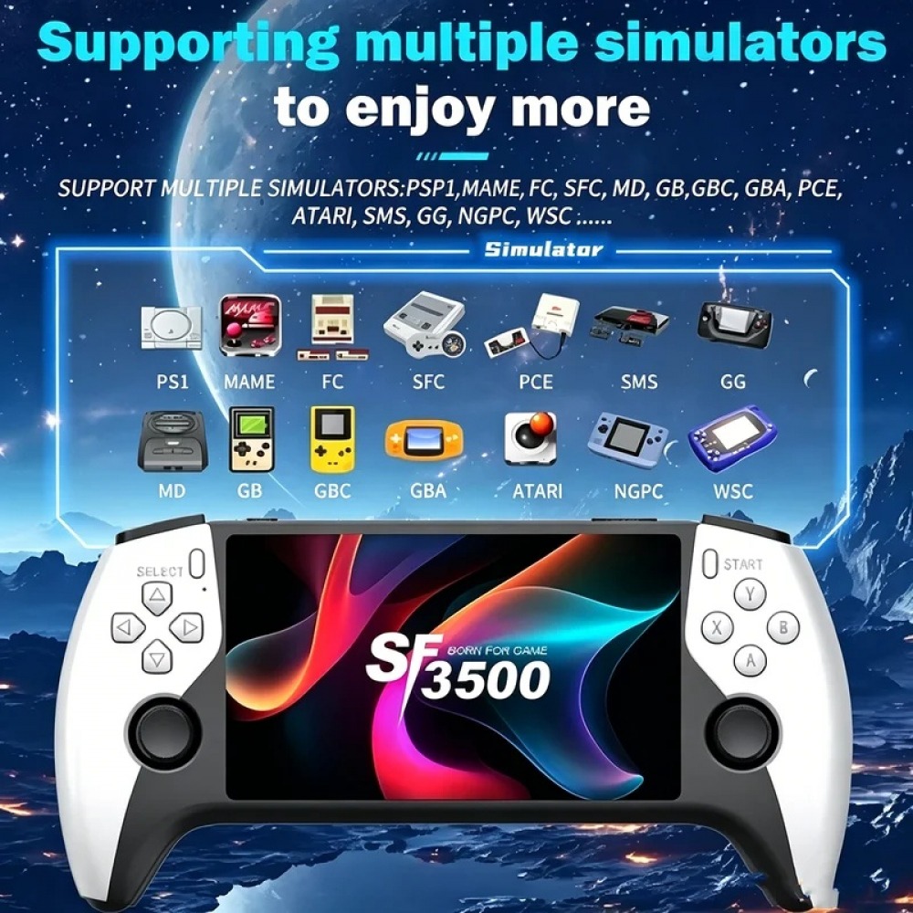 Gaming Console Emulator - Console de jogos portátil SF3500 de