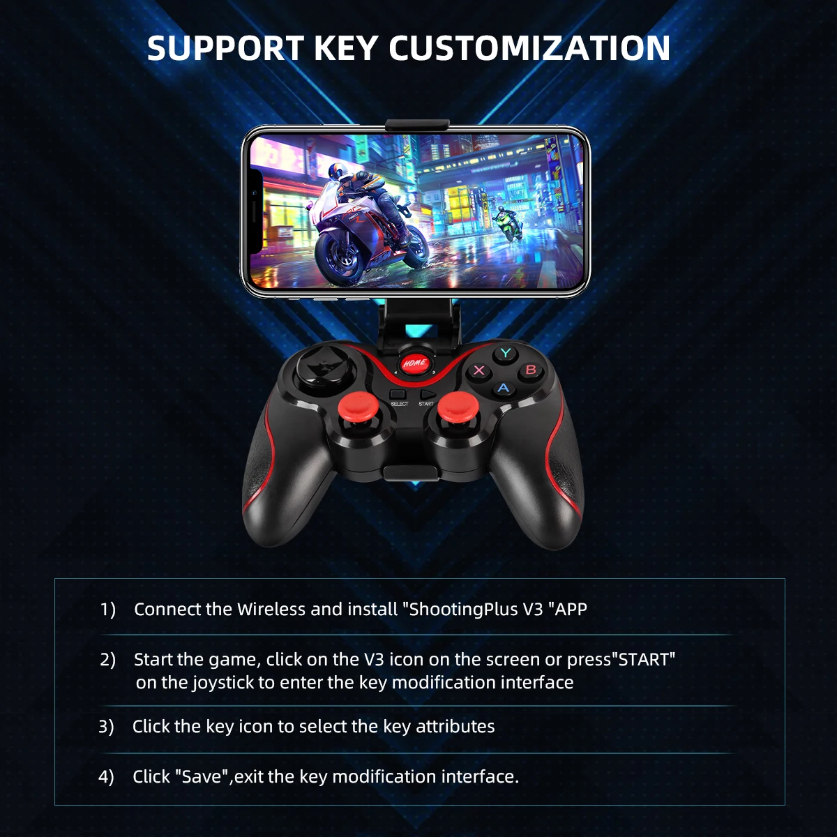 GAMINJA Sem Fio Bluetooth Game - Gaming Console For Smart Tv avaliação e preço