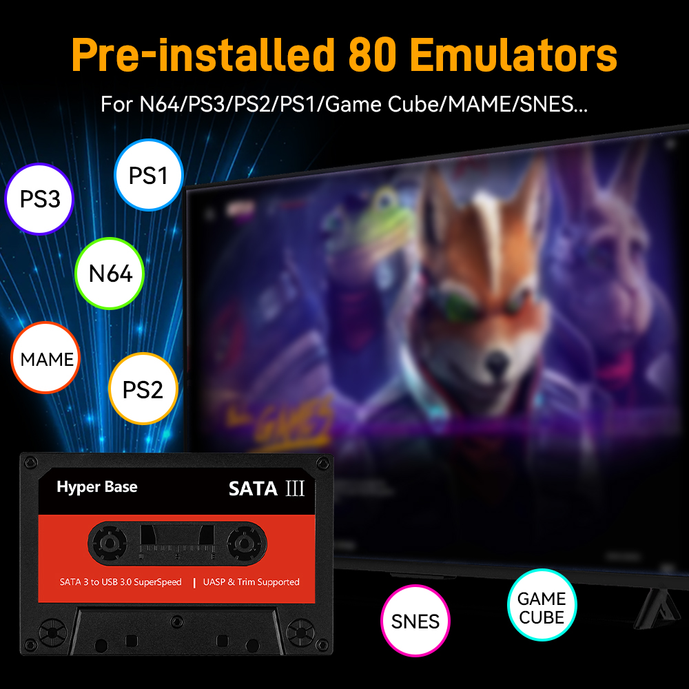 Batocera 500g/2t emulador jogo - Gaming Console Emulator avaliação e preço
