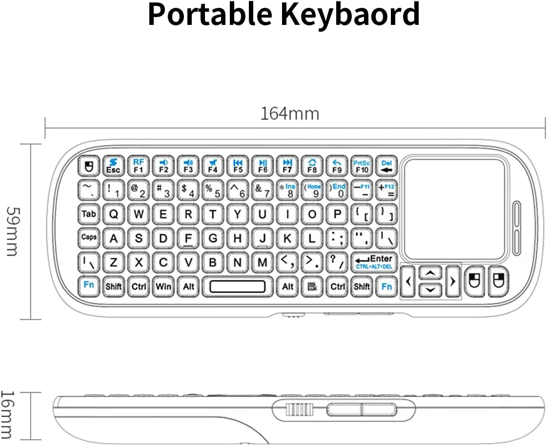 Teclado Mini Sem Fio IPazzPort - Gaming Console For Smart Tv avaliação e preço