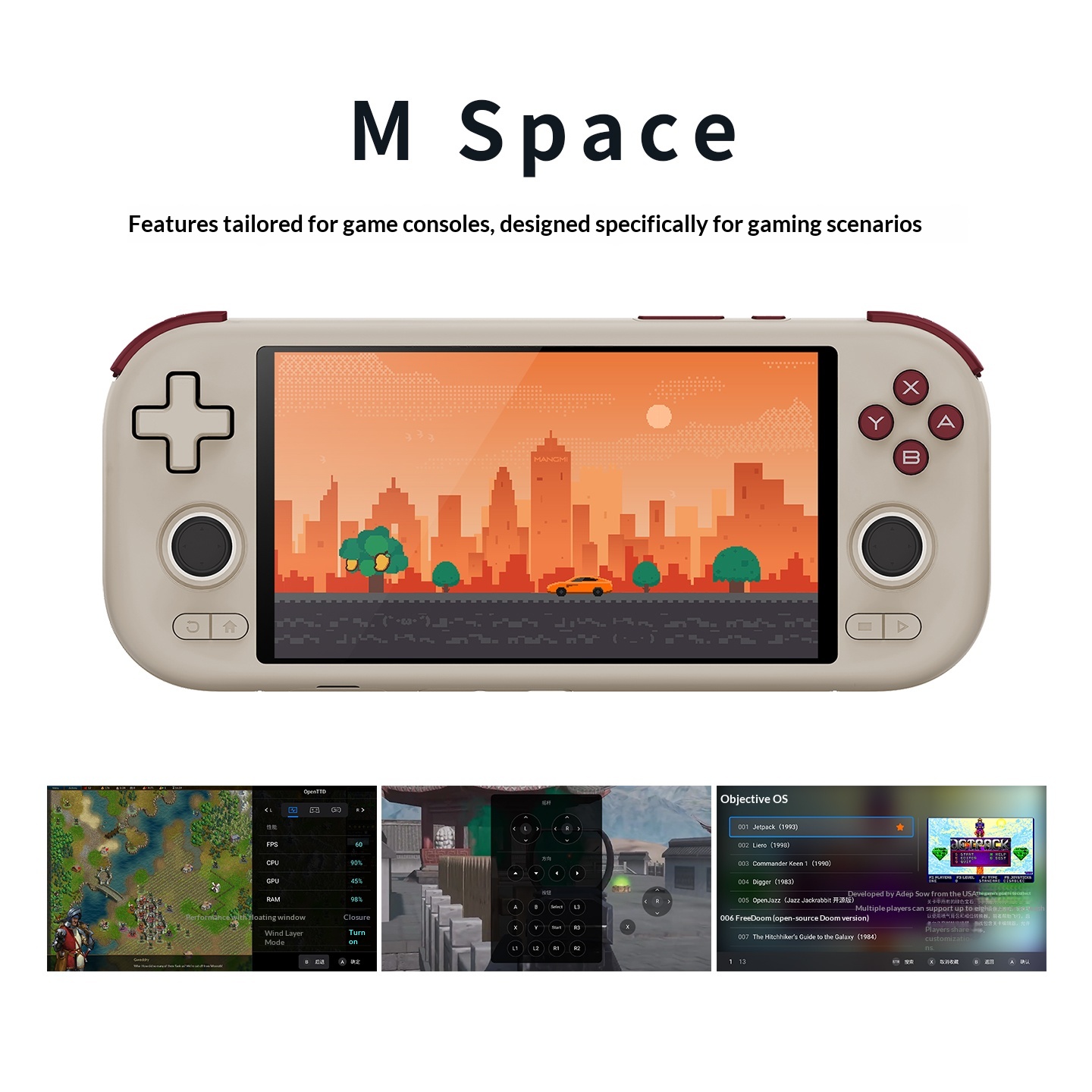 Mangmi air x android14 console - Gaming Console Handheld Android avaliação e preço