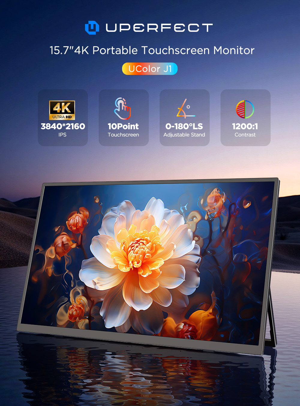 Monitor Portátil UPERFECT 4K c - Gaming Console X80 avaliação e preço